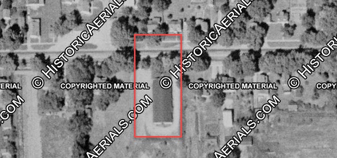 Gold Star Lanes - 1955 Aerial (newer photo)